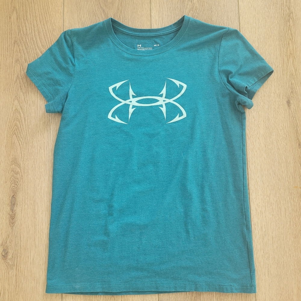 UNDER ARMOUR Women's Fishing Graphic Tee T-shirt ** Medium **